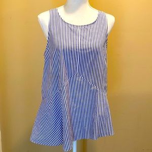 Derek Lamb Cotton Striped Blouse